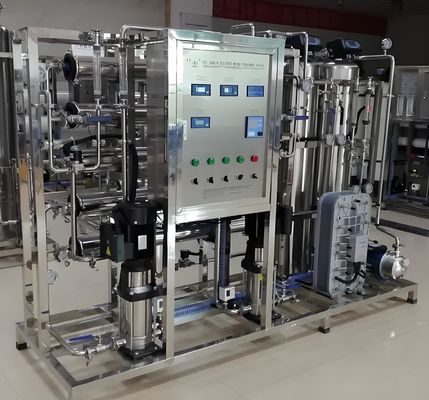ভালো দাম 18kw RO EDI সিস্টেম Grundfos পাম্প এবং সিমেন্স পিএলসি নিয়ন্ত্রণ সঙ্গে অনলাইন
